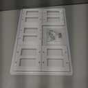 [10 Pack] BESTTEN Decorator Wall Plate, 2 Gang Standard Size Outlet Cover for GFCI and USB Receptacles, H4.53 x W4.57, Unbreakable Polycarbonate Material, UL Listed, White