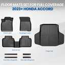 Floor Mats for Honda Accord 2023-2026 Hybrid & Gas, w/Cargo Mat