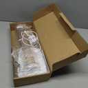 Lichamp Dimmable LED Desk Lamp with USB Charging Port, Touch Control Foldable Gooseneck Free Rotation Adjustable Eye Care Table Lamp, Bedside Reading Light with UL AC Adapter (Pink Gold)