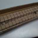 LazBlinds No Drill Bamboo Roman Shades, 29" W x 64" H, Malay Walnut
