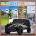 ACROPIX Waterproof Car Cover for Ford Bronco 4 Door 2021-2023 Outdoor Full Car Cover All Weather Protection Rain Sun Protection with Zipper Black Car Parts