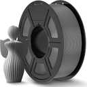JAYO PLA+ Filament 1.75mm, PLA Plus 3D Printer Filament 1.1KG, Dimensional Accuracy +/- 0.02mm, Neatly Wound Filament, Toughness 3D Printing Filament, 1.1 kg Spool(2.42 LBS), 363 Meters, PLA+ Grey