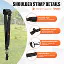 Trimmer Grip, String Trimmer Handle Extension with Shoulder Strap for Weed Eater - Ergonomic Back Pain Relief Design for Lawn Care and Landscaping