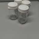 Gulicola Glass Breastmilk Storage Bottles, Wide Neck Breastmilk Collection Bottles, 5 oz, 4 Pack - White