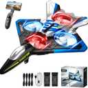 4DRC V31 RC Plane with Camera, Foam Remote Control Airplanes Drones for Kids Adults 8-12 12-16, RC Airplane Fighter Jet with Light, 360 Flip Fighter Jet Toy, Gravity Sensing, Stunt Roll, Airplane Toy