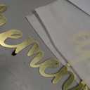 Novabright 20 Inches Gold Happy Retirement Acrylic Mirror Decal Letter Sticker for Arch Backdrop Gold Retirement Decorations, Arch Party Sign Wall Decor for Women/Men, Peel Off the Acrylic Film