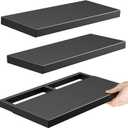 Floating Shelves for Wall - All-Metal Construction Heavy Duty Bathroom Shelves, Floating Shelves Rustproof & Waterproof, Wall Mount Shelves for Bathroom, Kitchen, Bedroom, Office (2 Pack)