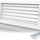 Engera Adjustable Double Deflection HVAC Air Register-Supply Air Diffuser Air Vent Register-Heating/AC Vent Cover-Wall Register 14x6"Duct [16x8"Face]