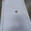 DreamLine SlimLine 36 in. D x 60 in. W x 2 3/4 in. H Center Drain Single Threshold Shower Base in White, DLT-1136600