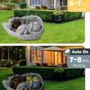 MoDinity Dog Memorial Gift, Angel Memorial Dog Statue with Photo Frame, Forever My Guardian Angel Garden Solar Light Dogs for Pet Memorial Stone