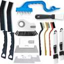 13Pcs Crevice Cleaning Brush Set, Window Groove Cleaning Brush Kit Hard Bristle for Sliding Door, Sill, Tile Lines, Shutter, Corner, Grout, Sink