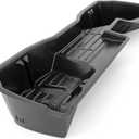 Rough Country Under Seat Storage Box for Chevy Silverado & GMC Sierra 1500/2500HD/3500HD Double Cab (20072019) - Custom-Fit Underseat Organizer Tray