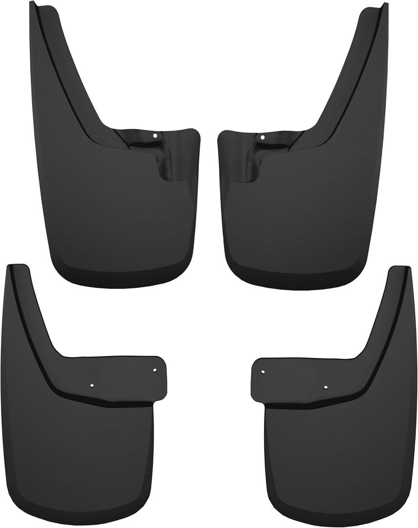 Husky Liners Custom Mud Guards | Fits 2024-2026 GMC Canyon, Crew Cab (Excludes the AT4X Model) | Front & Rear Set, 4-pc Black - 58326