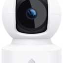 Kasa 1080p Indoor Pan/Tilt Wired Security Camera - Works as a Baby & Pet Monitor, Motion Detection & Tracking, 2-Way Audio, Night Vision, Subscription-Free Local Storage or Optional Cloud, EC70