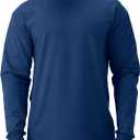 Jerzees Mens Dri-Power Cotton Blend Long Sleeve Tees, Moisture Wicking, Odor Protection, UPF 30+, Sizes S-3x (S)