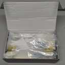 Amerdeco 10 Pack Brushed Brass Cabinet Pulls 5 Inch(128mm) Hole Center Gold Drawer Pulls Cabinet Hardware Kitchen Cabinet Handles for Bathroom Dresser Pulls ZH00013