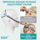 2 Packs Replacement Set for Airfit P10, Hose & Frame & Headhear Included, Comfortable Fit and Perfect Seal Without Noise, ItAll Supplies for CPAP Users (No Mask Cushion)
