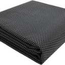 58x78 Inches Antislip Cloth, Vinyl Primary Cloth Backing Fabric, Rug Backing Fabric & Rug Making Supplies Tufting Gun Cushion Punch Needle (Black)