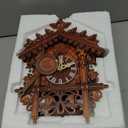 Cuckoo Clock for Wall Art, Retro Traditional Handcrafted Wooden Black Forest Quartz Clock for Living Room Bedroom Study Room Decor, Coo Coo Clocks Gifts for Family