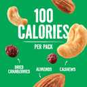 Emerald Nuts Cashews and Almonds with Dried Cranberries 7 Ct (1-Pack) | 100-Calorie Individual Packs of Nut Blend and Dried Fruit | Kosher Certified, Non-GMO, Contains No Artificial Preservatives, Flavors or Synthetic Colors (EXP 06/25/26)