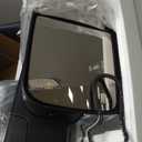 Smoked Power Heated Tow Mirrors Compatible with 2009-2018 Dodge Ram 1500, 2010-2018 2500 3500, 2019-2024 1500 Classic Flip Up Extended Trailer Towing Side Mirrors with Puddle Light, Chrome Housing