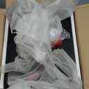 Amazon Basics Portable TV Dinner 4-Pack Rectangular Folding Tray Table with Storage Rack, Black, 15" x 19" x 26"