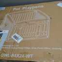 NEWBULIG 24 Inch 4 Panels Dog Playpen, Plastic Pet Play Pen Fence