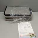 Wider Dog Ramp for High Bed with Storage 18" H, Foldable Dog Stairs for Small Medium Large Older Senior Animal, Sturdy Dog Step for Climbing Bed or Couch, Arthritis-Friendly (Gray, No Condo)