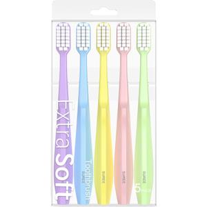 SUREE Extra Soft Toothbrush for Sensitive Teeth and Gums (5 Pack), Ultra Soft Toothbrush with 10000 Micro Nano Bristles for Adults and Elderly