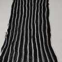 GORGLITTER Women's Crochet Swimsuit Coverups Dress Striped Short Sleeve Beach Vacation Summer Cover Up Dresses 2025 XXL