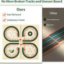 Cribbage Board Game Set, Unique Square 3-Track Cribbage Board Foldable with Card Storage & Magnetic Closure, 9 Multi-Colored Pegs, Playing Cards, Family Travel Board Game for Gatherings & Gifts