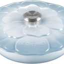 Le Creuset Signature Enameled Cast Iron Petal Braiser, 2.25qt., Coastal Blue