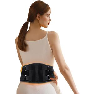 Cordless Heating Pad with Massager,Rechargeable Back Warmer for Back Pain and Period Cramps Relief,Auto Shut Off,Great Christmas Gift for Mens,Ideal White Elephant Mens Gifts for Family or Friends