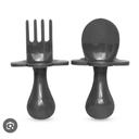 Grabease Baby & Toddler Utensils - Spoons & Forks - BPA-Free & Phthalate-Free, Cutlery Set for Baby & Toddler