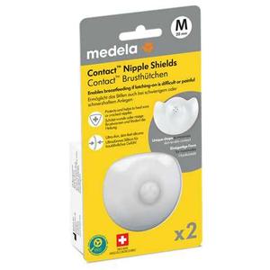 Medela Contact Nipple Shields, Medium 20mm, Food Grade Silicone | for Latching Difficulties During Breastfeeding, Flat or Inverted Nipples
