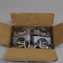 4Pcs I Beam Cable Clamp for Pipe, Galvanized Steel Conduit Hanger with Beam Clamp Conduit Cable Hanger Ring Fit for 1-1/4"(32mm)