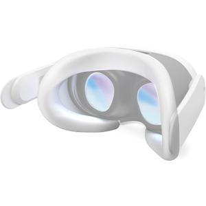 APEXINNO VR Silicone Face Pad Cover for Meta Quest 3 Original Headset Accessories,Oculus/Meta Quest 3 Accessories VR Face Cushion Pad Mask for Original Headset Face Pad (White)