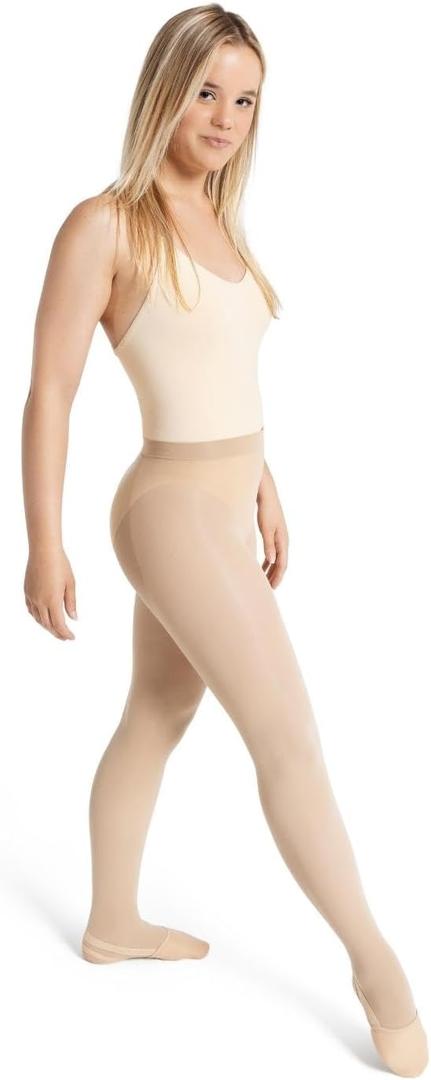 Capezio womens Ultra Soft Self Knit Waistband Transition Tight (XX-Large, Nude)