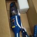 Pool Vacuum for Above Ground Pool, 2025 Upgraded Pool Vacuum with A Telescopic Pole, 18.5 Gal/Min Powerful Suction, 80Mins Runtime, Effortlessly Cleans Debris Underwater (Blue)