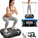 AoraPulse Vibration Plate Exercise Machine, Vibration Plate for Lymphatic Drainage Weight Loss, 400 Lbs Capacity Full Body Workout Vibrate Fitness Platform for Home Women Men