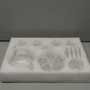 Glass Teapot Set, 34OZ/1000ML Glass Tea Kettle with Loose Tea Infuser & Warmer, 5oz/150ML Tea Cup & Saucer Set of 4, Stovetop & Microwave Safe Tea Maker, Blooming Tea Gift Set For Women