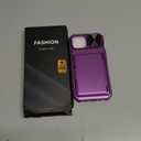 for iPhone 15, iPhone 14, iPhone 13 Case Wallet, Built-in Card Holder(4-5 Cards), Slide Camera Cover, Military Grade & RFID Protection, Heavy Duty Phone Case for iPhone 15/14/13, Dark Purple