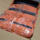 Chair Cushions for Dining Chairs, Dining Chair Cushions, Tufted Indoor Chair Pads with Ties & Non Slip Backing, Seat Cushions for Kitchen Chairs 16.5 x 16.5 x 3.5, Set of 6, Orange