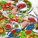 Eiflow Glass Diamond Art Hanging Kit for Adults Full Drill, DIY Christmas Diamonds Painting Window Hanging Board Kit, Stained Glass Crystal Diamond Art Painting Pendant Ornament (Penguin)