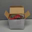 Hoteam 4 Pcs 9 Mini Decor Wreaths Small Cabinet Wreath with Rustic Bow Outdoor Decorations for Porch Window Farmhouse Decor(Bells and Red Berries)