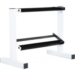 Cap Barbell Two Tier Dumbbell Rack (White - 24 Inch)