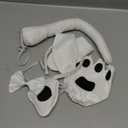 5Pcs Puppy Dog Ears Costume Set Long Ears Headband Bowtie Nose Tail Paw Glove Costume Floppy Animal Cosplay Accessories Adult