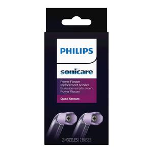 Philips Sonicare Power Flosser Quad Stream Tips (F3), 2pk, White HX3062/00