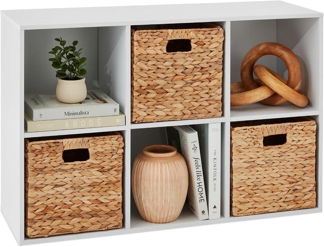 6-Cube Storage Organizer, Open Bookshelf 3 Removable Panels
Display Storage Bookcase
