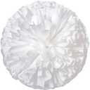 2 Pack pom poms Cheerleading with Baton Handle Plastic Cheer Poms Cheerleading Pompoms for Sports Party Dance Team Accessories Cheering Squad Spirit (A-White)